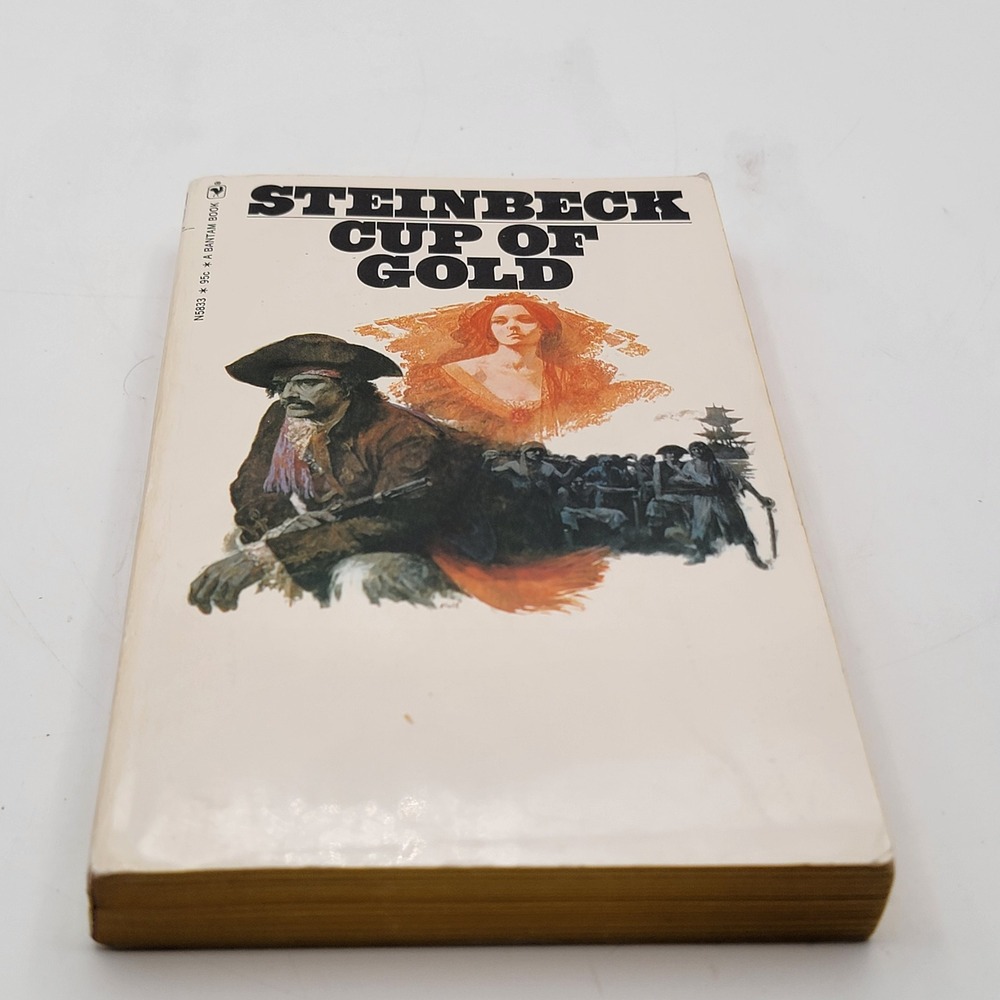 John Steinbeck Cup of Gold Paperback 10th Printing Bantam 1970 Frazetta Art Good